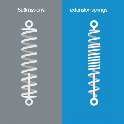 difference between torsion and extension springs explained