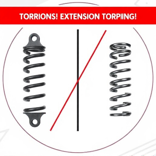 difference between torsion and extension springs explained