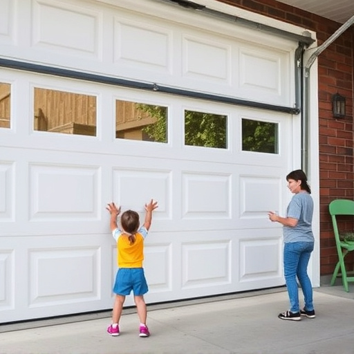 garage door safety tips for families with children