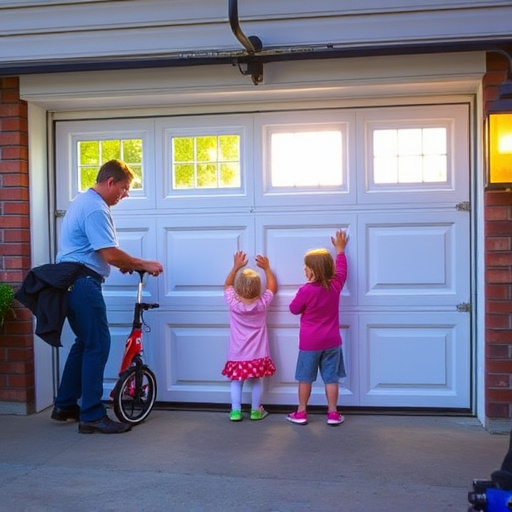 garage door safety tips for families with children