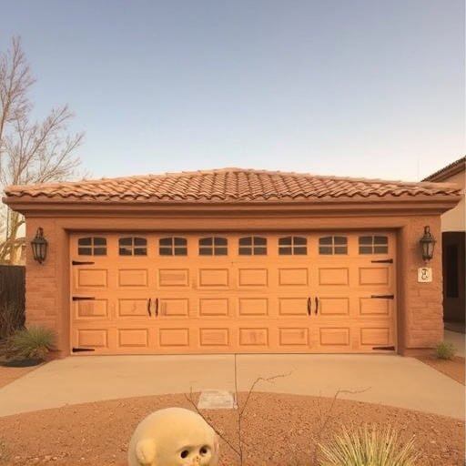 how dust and heat affect garage doors in the desert climate
