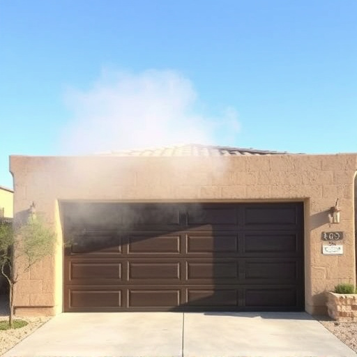 how dust and heat affect garage doors in the desert climate