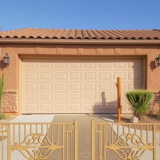 how dust and heat affect garage doors in the desert climate