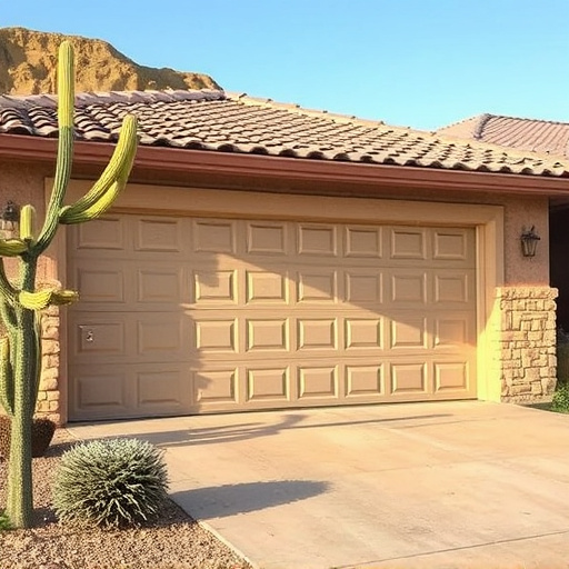 how dust and heat affect garage doors in the desert climate