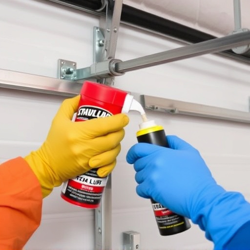 how to lubricate garage door rollers and hinges safely