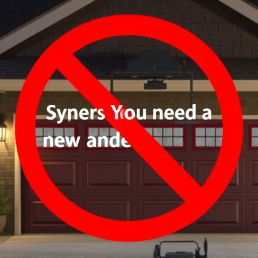 signs you need a new garage door opener