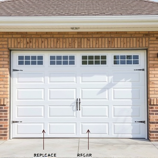 when to replace vs repair a garage door panel
