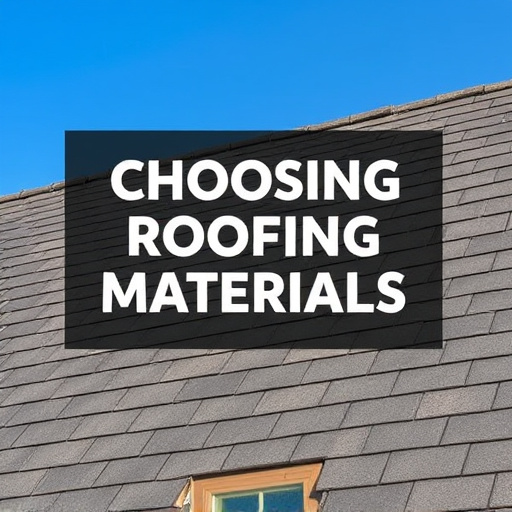 Choosing Roofing Materials