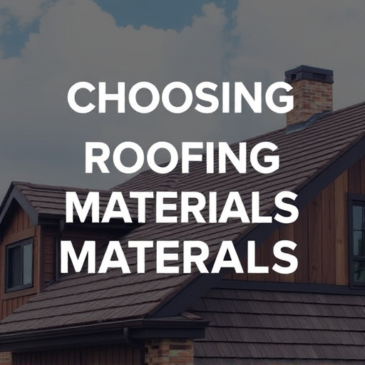 Choosing Roofing Materials