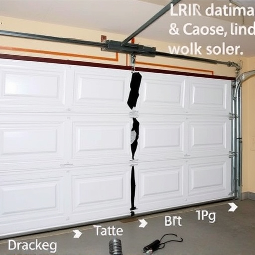 common causes of broken garage door tracks and rollers