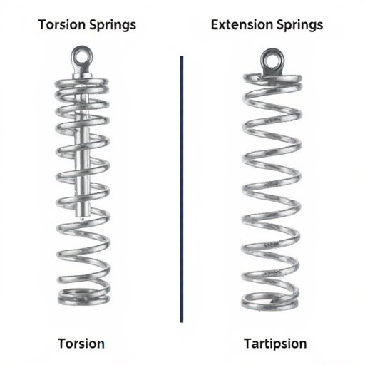 difference between torsion and extension springs explained