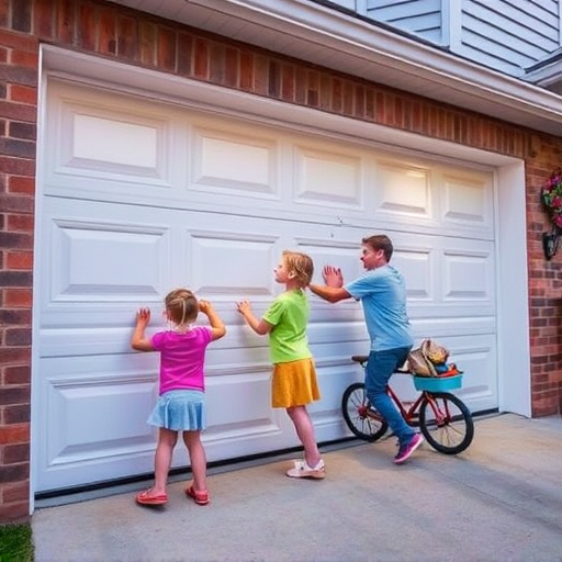 garage door safety tips for families with children