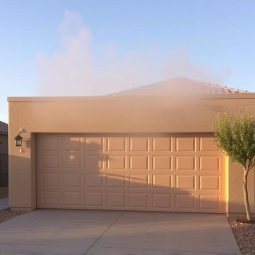 how dust and heat affect garage doors in the desert climate