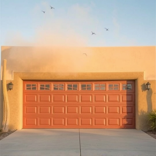 how dust and heat affect garage doors in the desert climate
