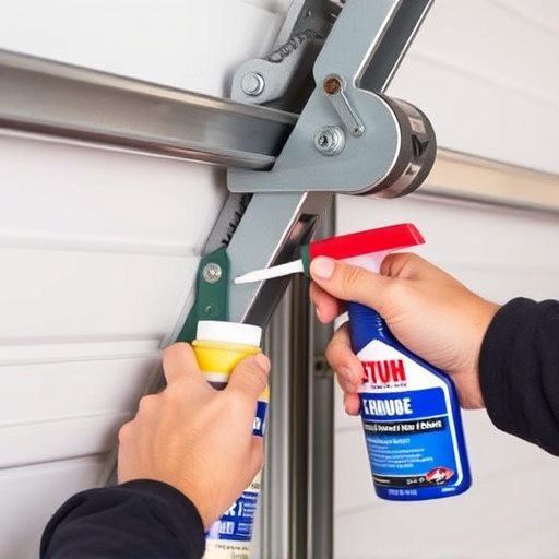 how to lubricate garage door rollers and hinges safely