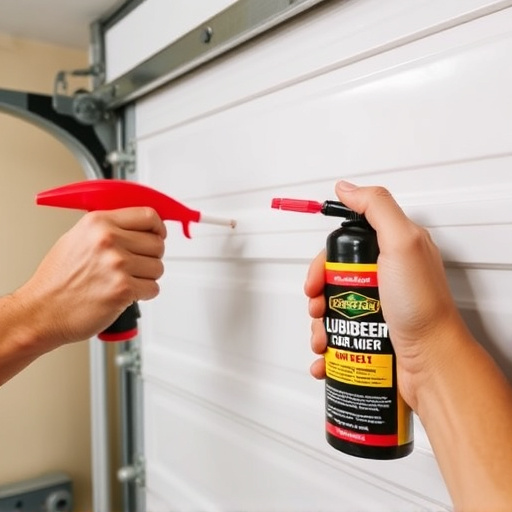 how to lubricate garage door rollers and hinges safely