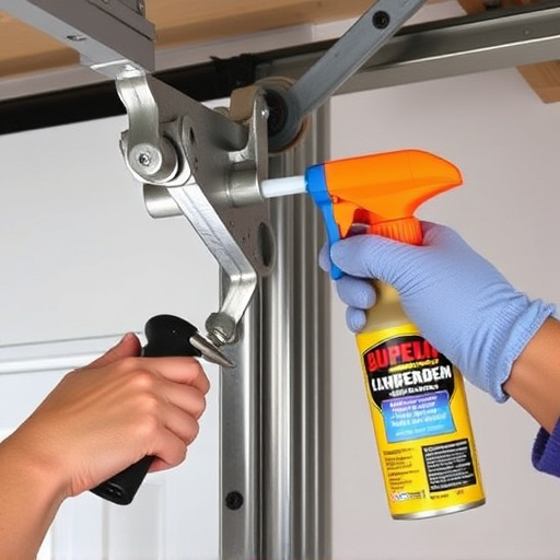 how to lubricate garage door rollers and hinges safely