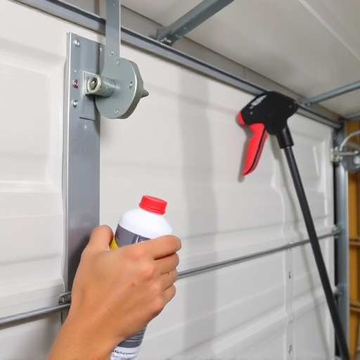 how to lubricate garage door rollers and hinges safely