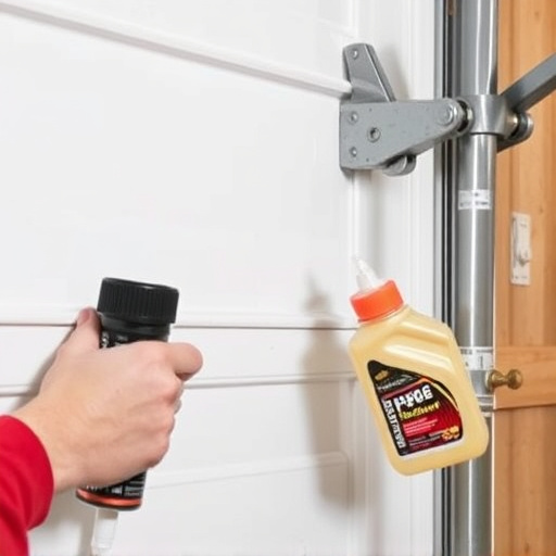 how to lubricate garage door rollers and hinges safely