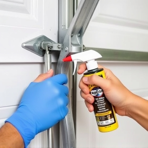 how to lubricate garage door rollers and hinges safely