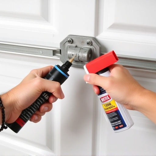 how to lubricate garage door rollers and hinges safely