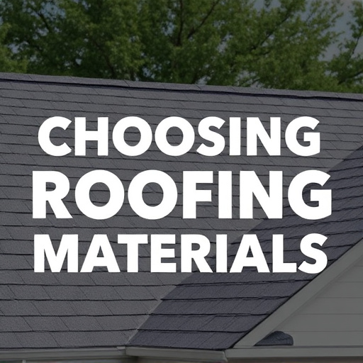 Choosing Roofing Materials