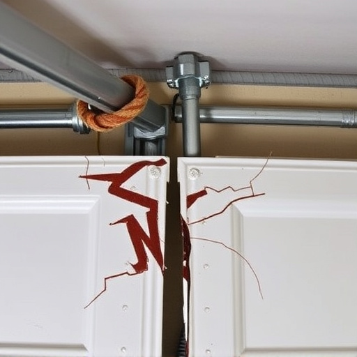 common causes of broken garage door tracks and rollers