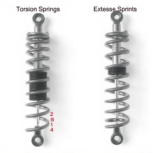 difference between torsion and extension springs explained