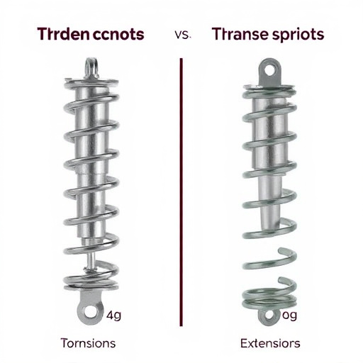 difference between torsion and extension springs explained