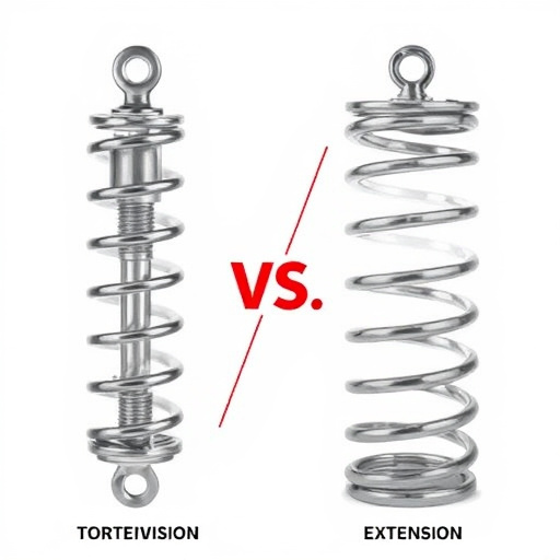 difference between torsion and extension springs explained