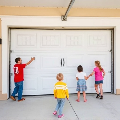 garage door safety tips for families with children