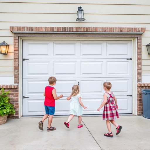 garage door safety tips for families with children