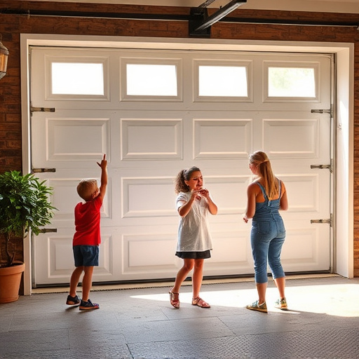 garage door safety tips for families with children