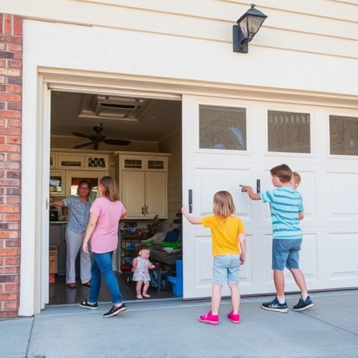 garage door safety tips for families with children