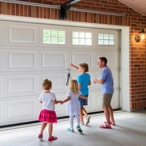 garage door safety tips for families with children