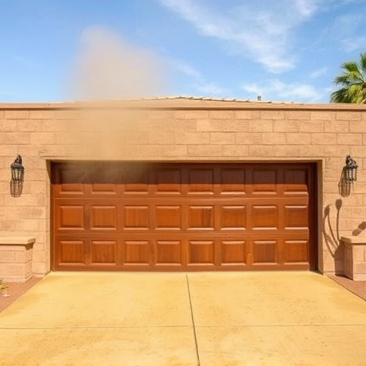 how dust and heat affect garage doors in the desert climate