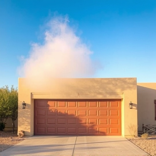how dust and heat affect garage doors in the desert climate