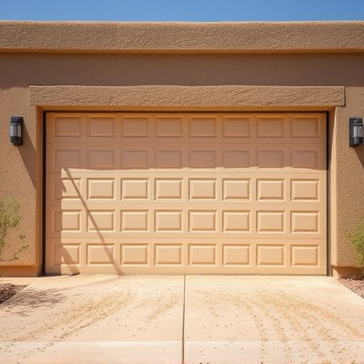 how dust and heat affect garage doors in the desert climate