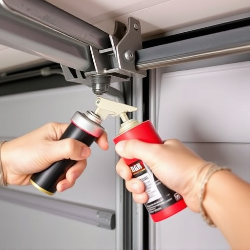how to lubricate garage door rollers and hinges safely