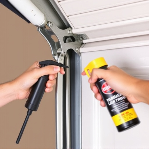 how to lubricate garage door rollers and hinges safely