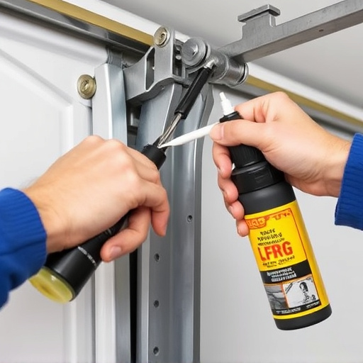 how to lubricate garage door rollers and hinges safely