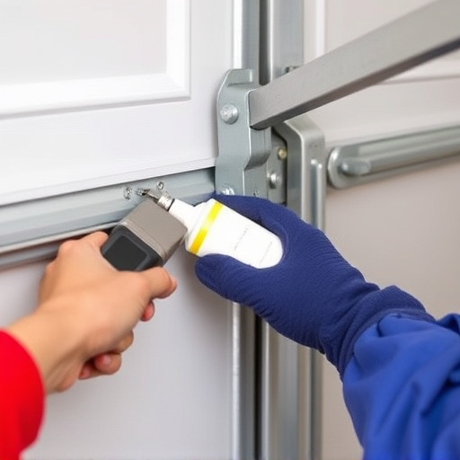 how to lubricate garage door rollers and hinges safely