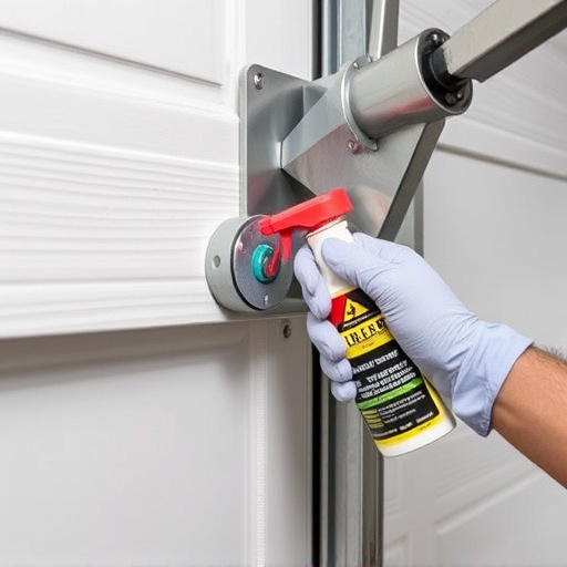 how to lubricate garage door rollers and hinges safely