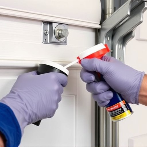 how to lubricate garage door rollers and hinges safely