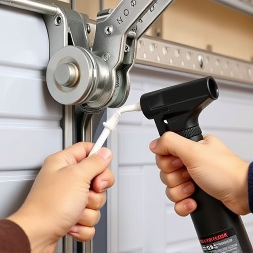 how to lubricate garage door rollers and hinges safely