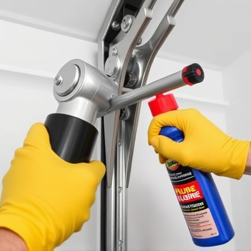 how to lubricate garage door rollers and hinges safely