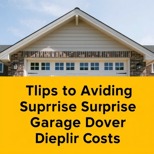 tips for avoiding surprise garage door repair costs