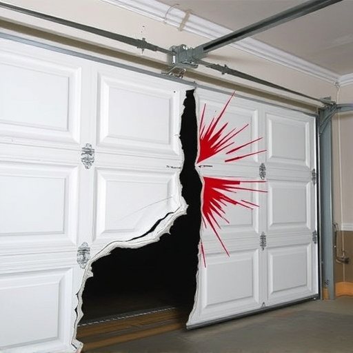 common causes of broken garage door tracks and rollers
