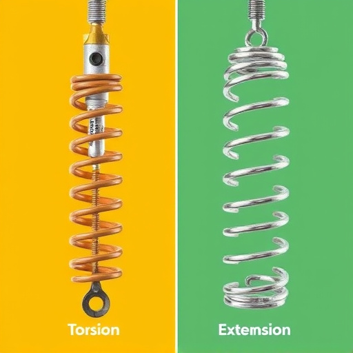 difference between torsion and extension springs explained