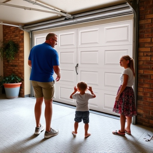 garage door safety tips for families with children